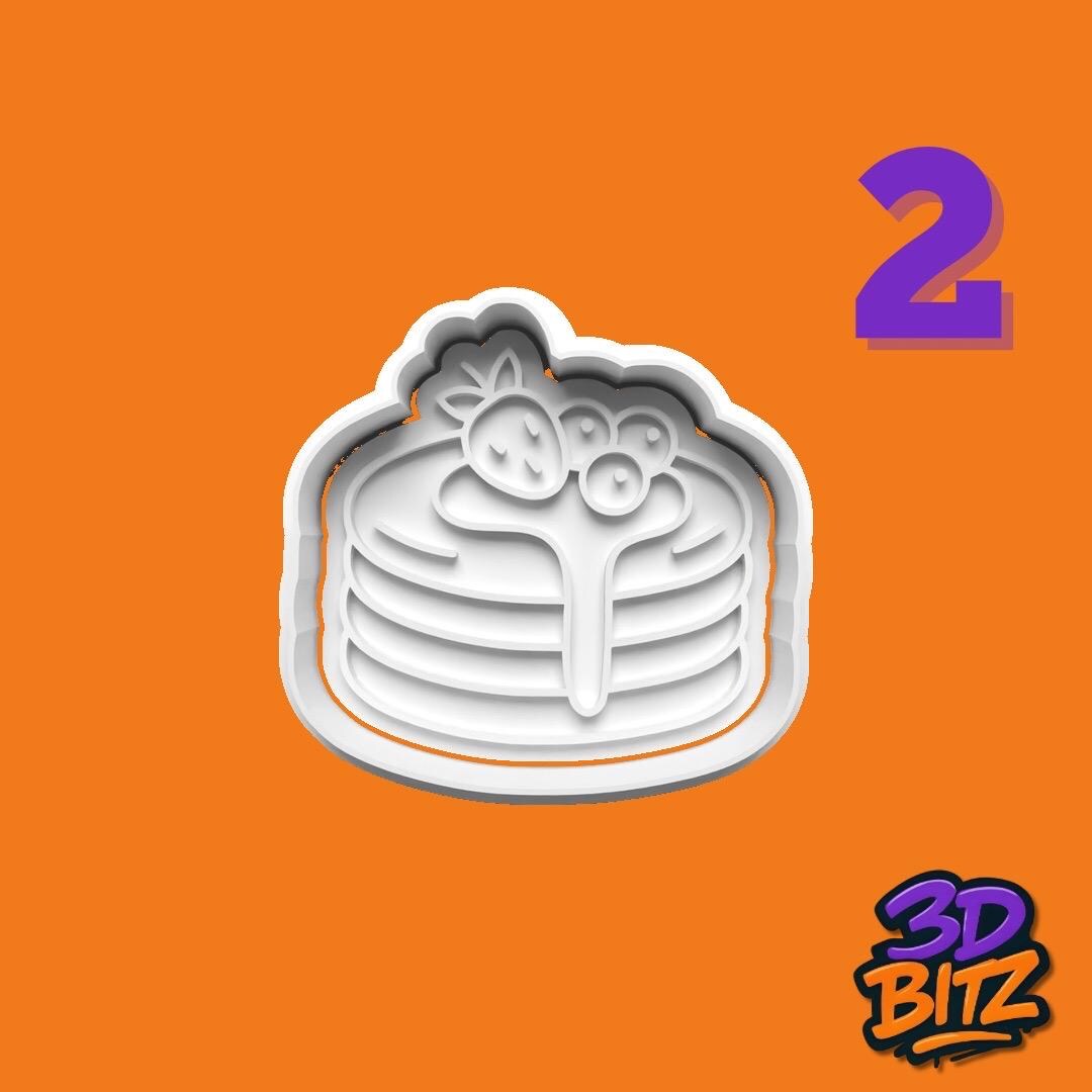 Breakfast Cookie Cookie Cutter & Embosser Set