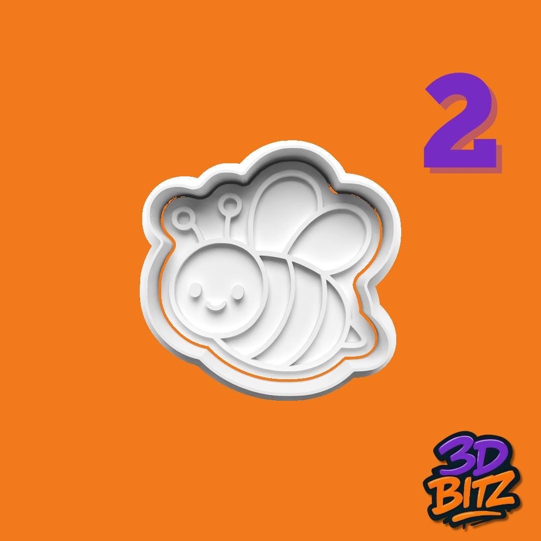 Cute Bugs Cookie Cookie Cutter & Embosser Set