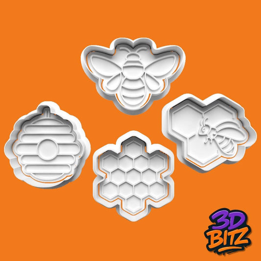 Bee & Honeycomb Cookie Cutter and Embosser Set Cookie Cutter & Embosser Set