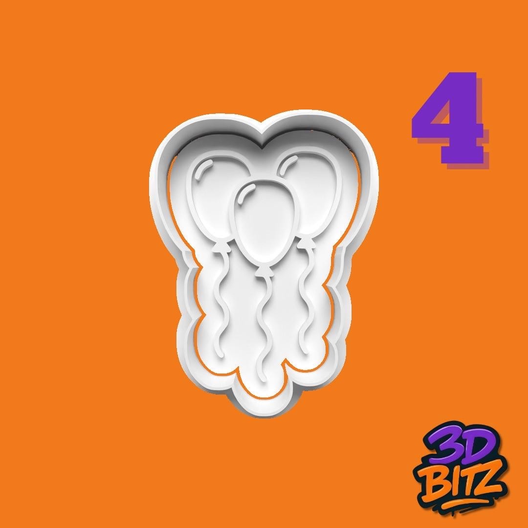 Birthday Cookie Cookie Cutter & Embosser Set