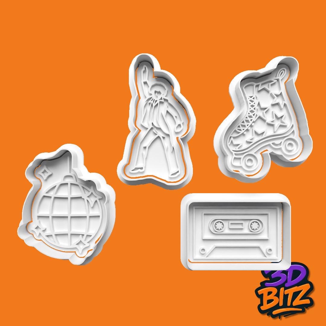 Disco Cookie Cookie Cutter & Embosser Set