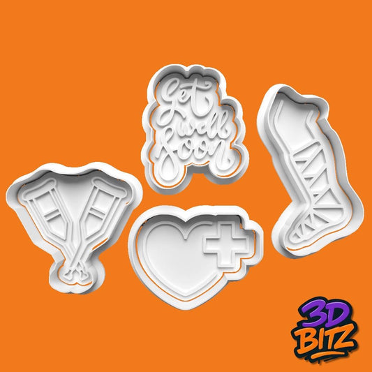 Get Well Soon Cookie Cookie Cutter & Embosser Set