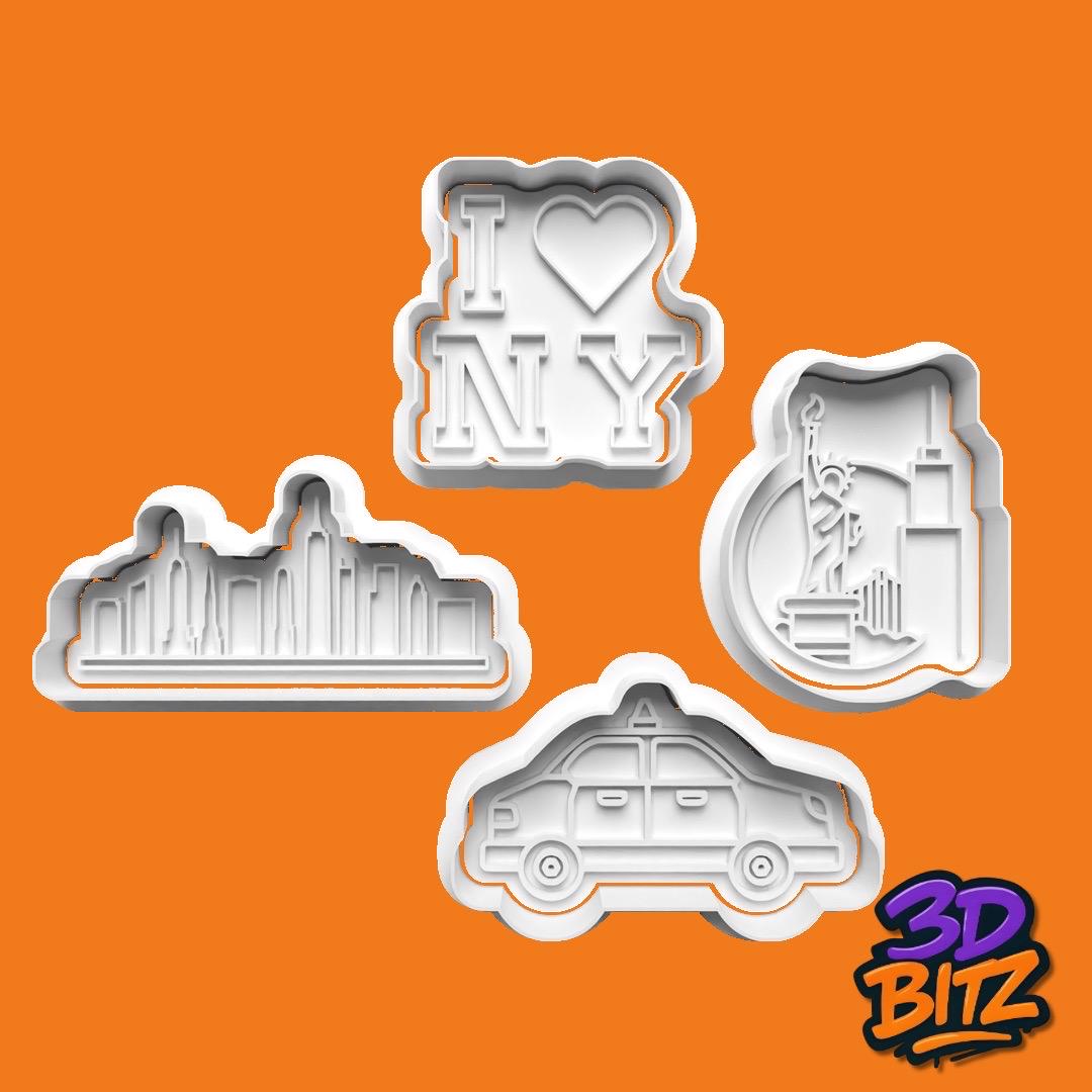 New York Cookie Cookie Cutter & Embosser Set