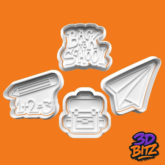 Back to School Cookie Cookie Cutter & Embosser Set