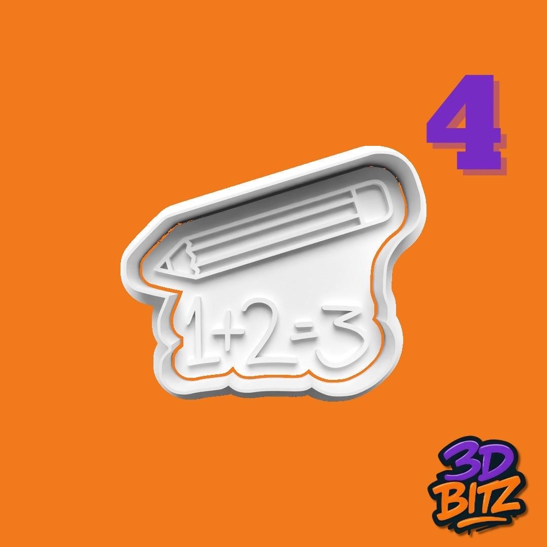 Back to School Cookie Cookie Cutter & Embosser Set
