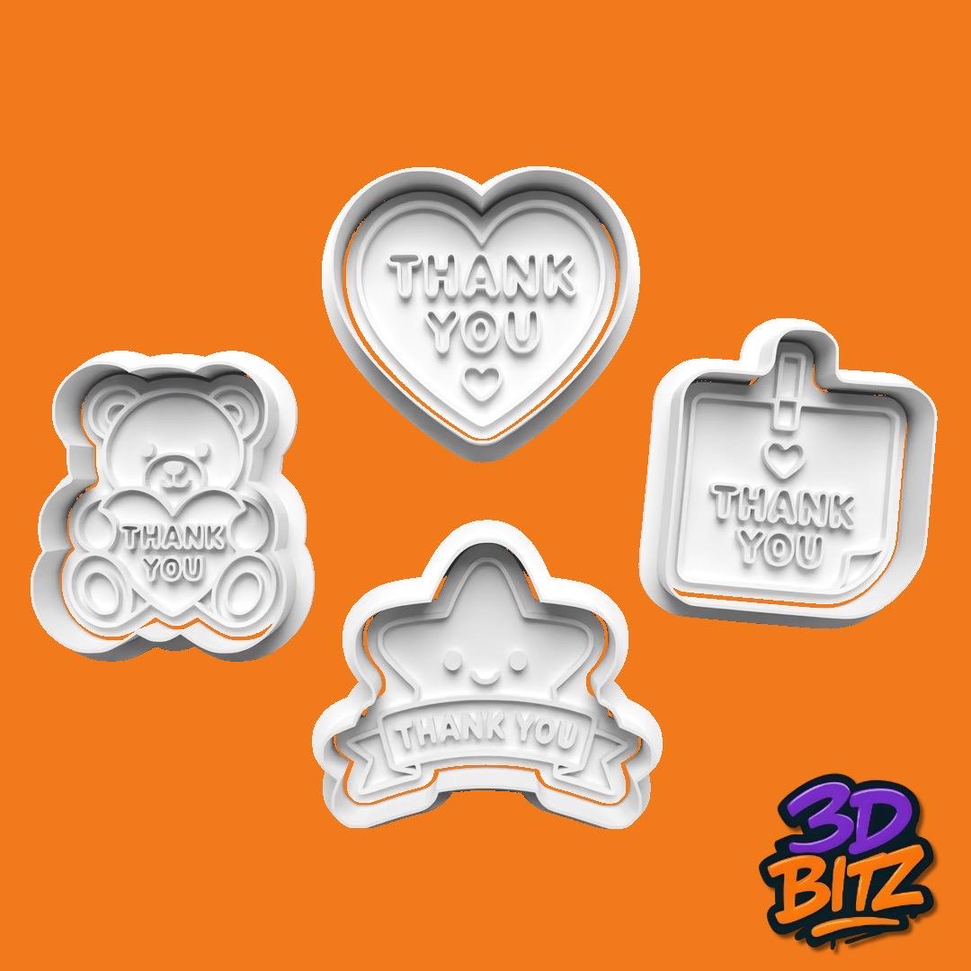 Thank You Cookie Cookie Cutter & Embosser Set
