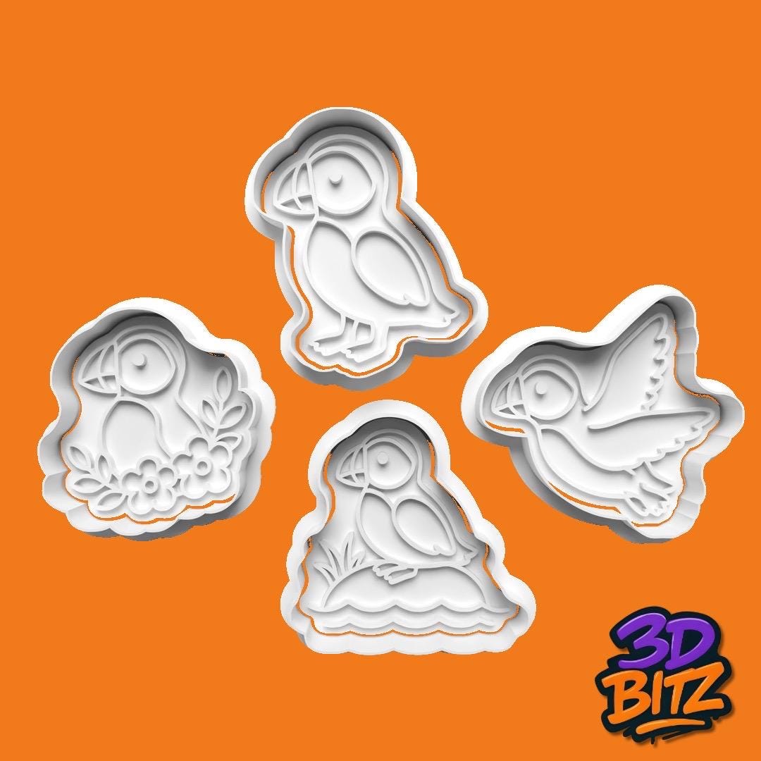 Puffin Cookie Cookie Cutter & Embosser Set