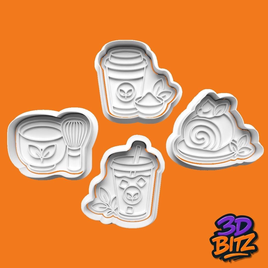 Matcha Cookie Cookie Cutter & Embosser Set