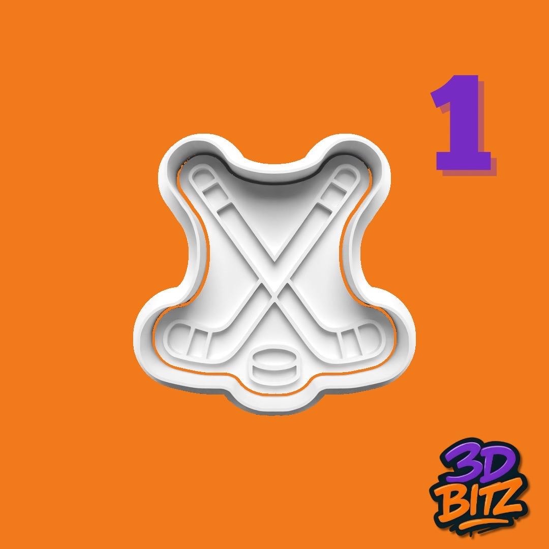 Ice Hockey Cookie Cookie Cutter & Embosser Set
