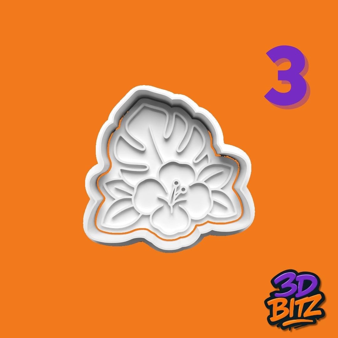 Tropical Flamingo Cookie Cookie Cutter & Embosser Set