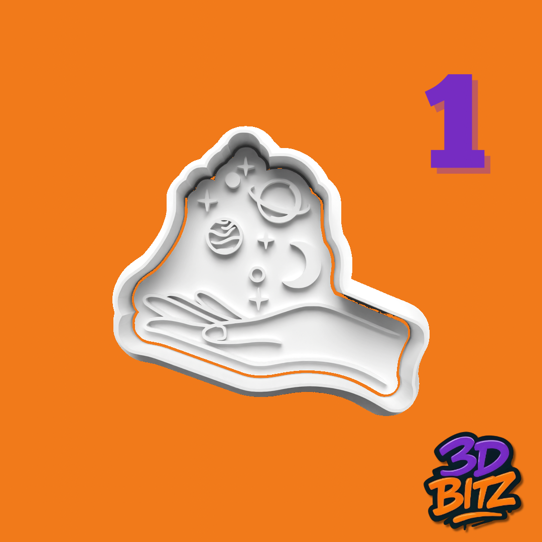 Astrology & Celestial Cookie Cutter & Embosser Set