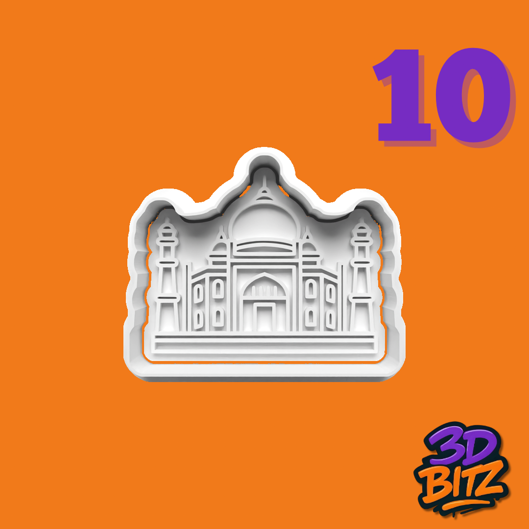 World Landmarks Cookie Cutter & Embosser Set