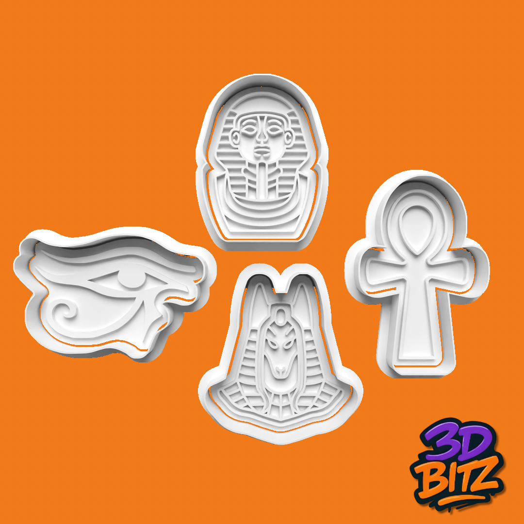 Egyptian Symbols Cookie Cookie Cutter & Embosser Set
